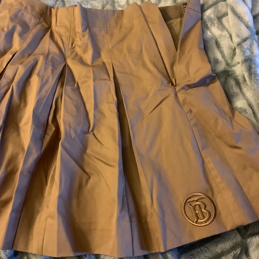 Tan Burberry skirt